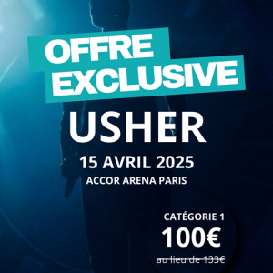 USHER 15 avril 2025 Paris